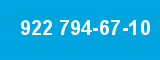 922 794-67-10
